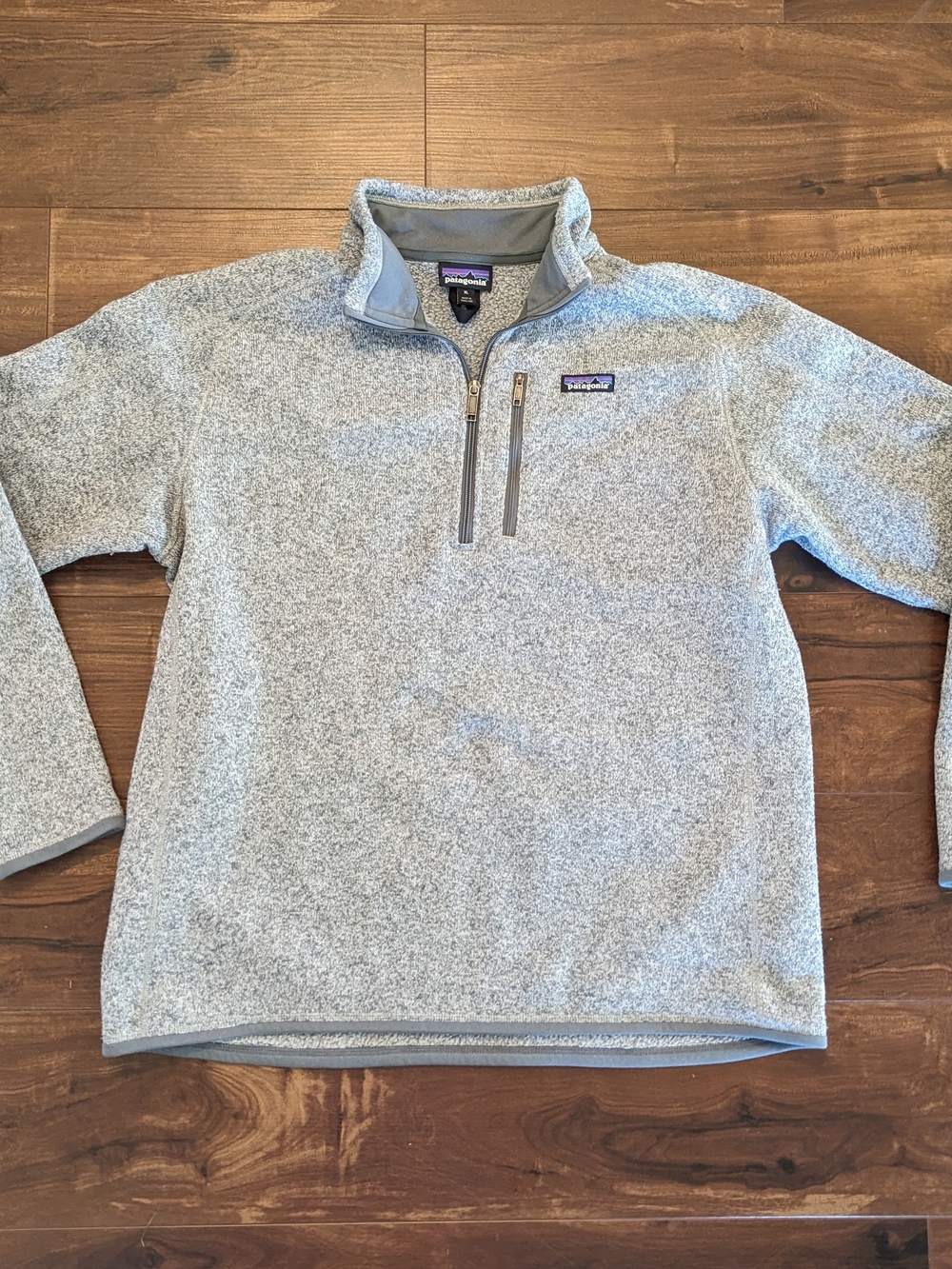 Men's Patagonia Gray Heather Better Sweater Quarter-Zip Fleece Jacket